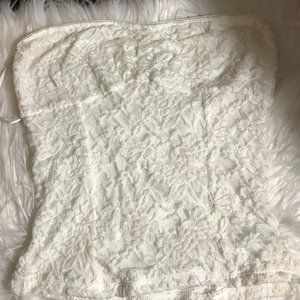 Bebe strapless lace top NWT